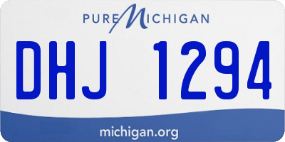 MI license plate DHJ1294
