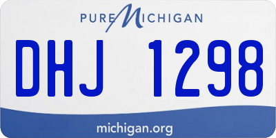 MI license plate DHJ1298