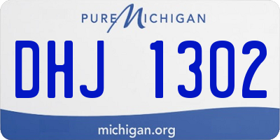 MI license plate DHJ1302