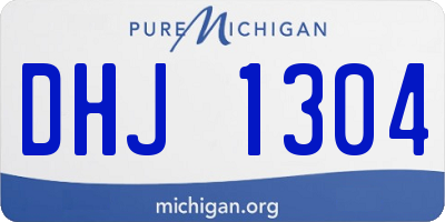 MI license plate DHJ1304