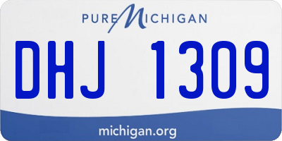 MI license plate DHJ1309