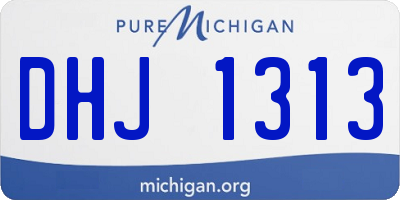 MI license plate DHJ1313