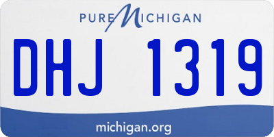 MI license plate DHJ1319