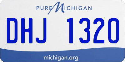 MI license plate DHJ1320