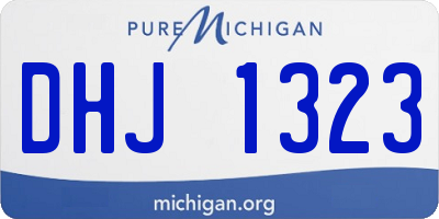 MI license plate DHJ1323