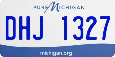 MI license plate DHJ1327