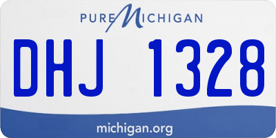 MI license plate DHJ1328