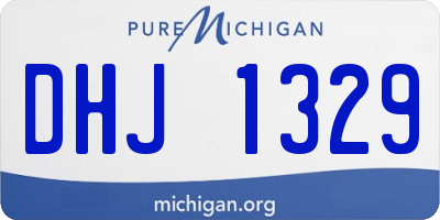 MI license plate DHJ1329