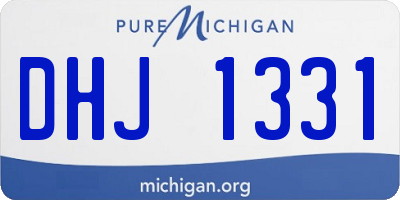 MI license plate DHJ1331