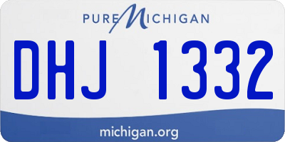 MI license plate DHJ1332