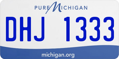 MI license plate DHJ1333