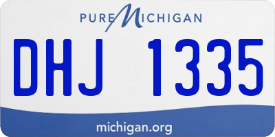 MI license plate DHJ1335