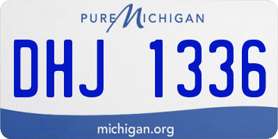 MI license plate DHJ1336