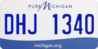 MI license plate DHJ1340