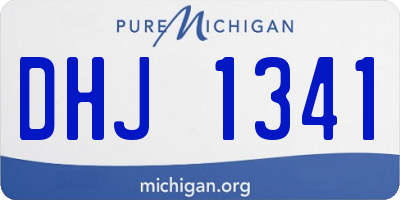 MI license plate DHJ1341