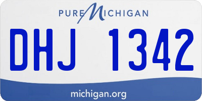 MI license plate DHJ1342