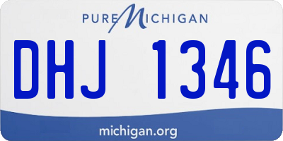 MI license plate DHJ1346