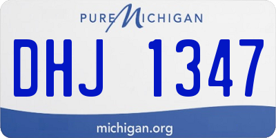 MI license plate DHJ1347