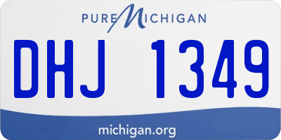MI license plate DHJ1349