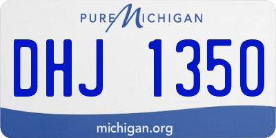 MI license plate DHJ1350