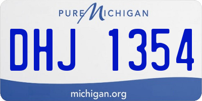 MI license plate DHJ1354