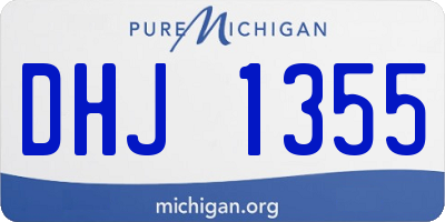 MI license plate DHJ1355