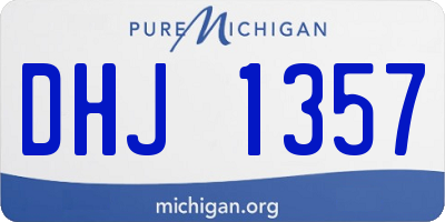 MI license plate DHJ1357