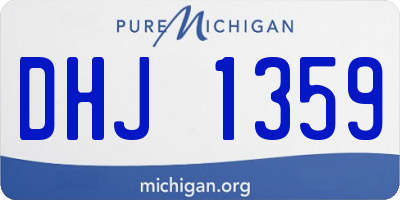MI license plate DHJ1359