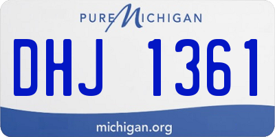 MI license plate DHJ1361