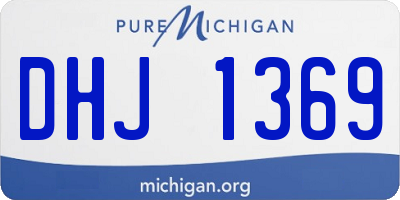 MI license plate DHJ1369
