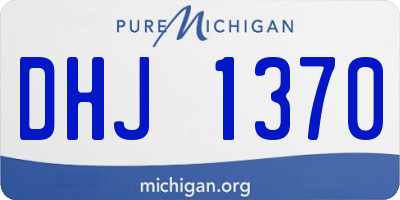 MI license plate DHJ1370