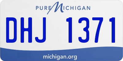 MI license plate DHJ1371