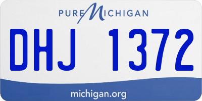 MI license plate DHJ1372