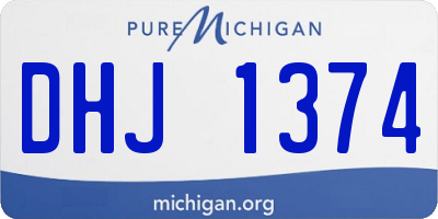 MI license plate DHJ1374