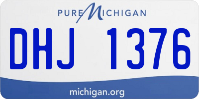 MI license plate DHJ1376