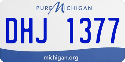 MI license plate DHJ1377