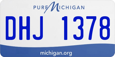 MI license plate DHJ1378
