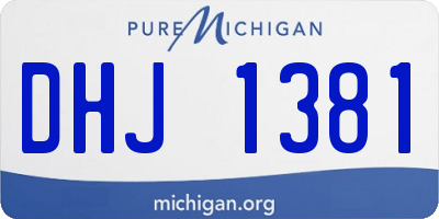 MI license plate DHJ1381