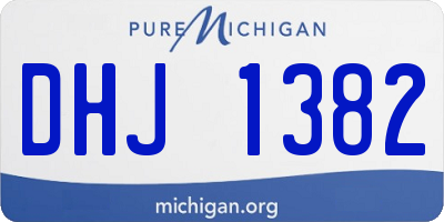 MI license plate DHJ1382