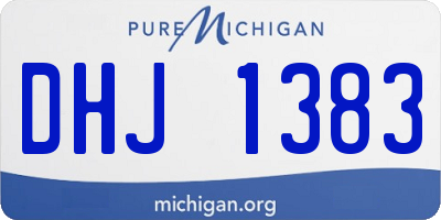 MI license plate DHJ1383