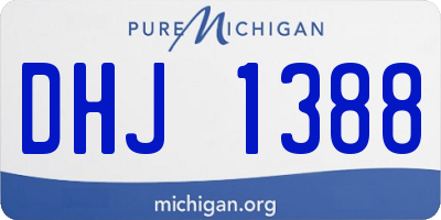 MI license plate DHJ1388