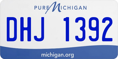 MI license plate DHJ1392