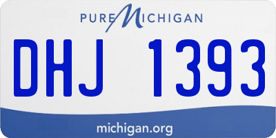MI license plate DHJ1393