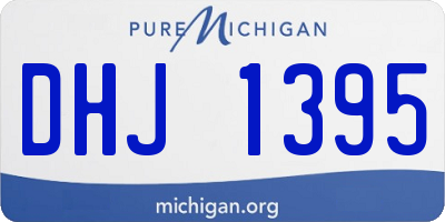 MI license plate DHJ1395