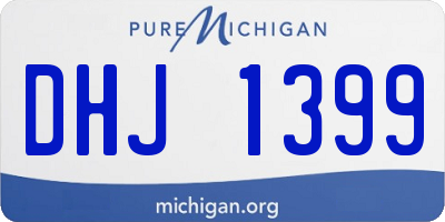 MI license plate DHJ1399