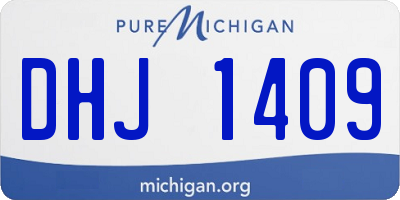 MI license plate DHJ1409