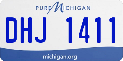 MI license plate DHJ1411