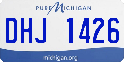MI license plate DHJ1426