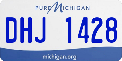 MI license plate DHJ1428