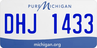 MI license plate DHJ1433